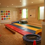 playroom in the basement