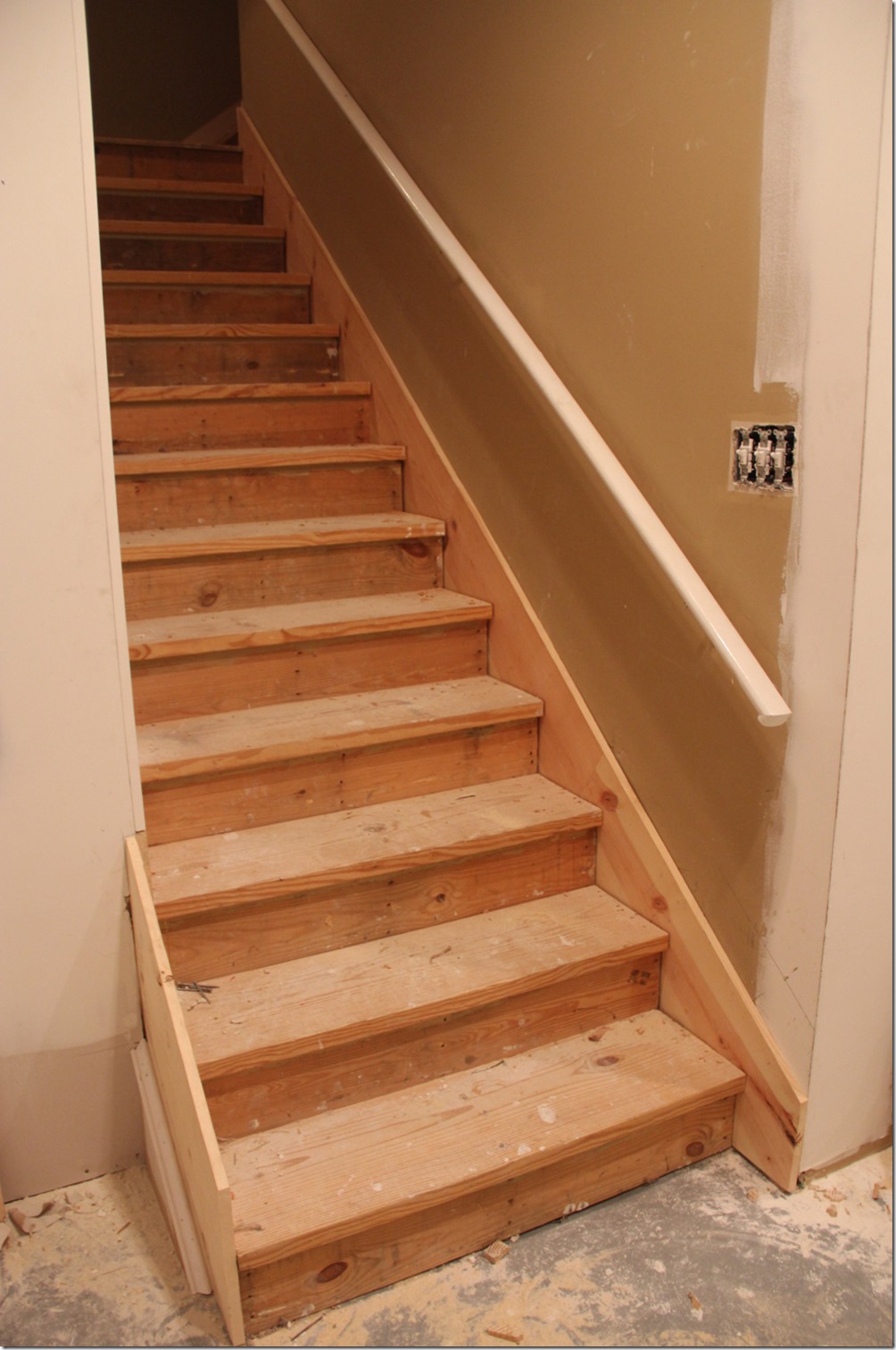 Wood Stairs Pose A Risk In Basement, How To Install Hardwood On Basement Stairs